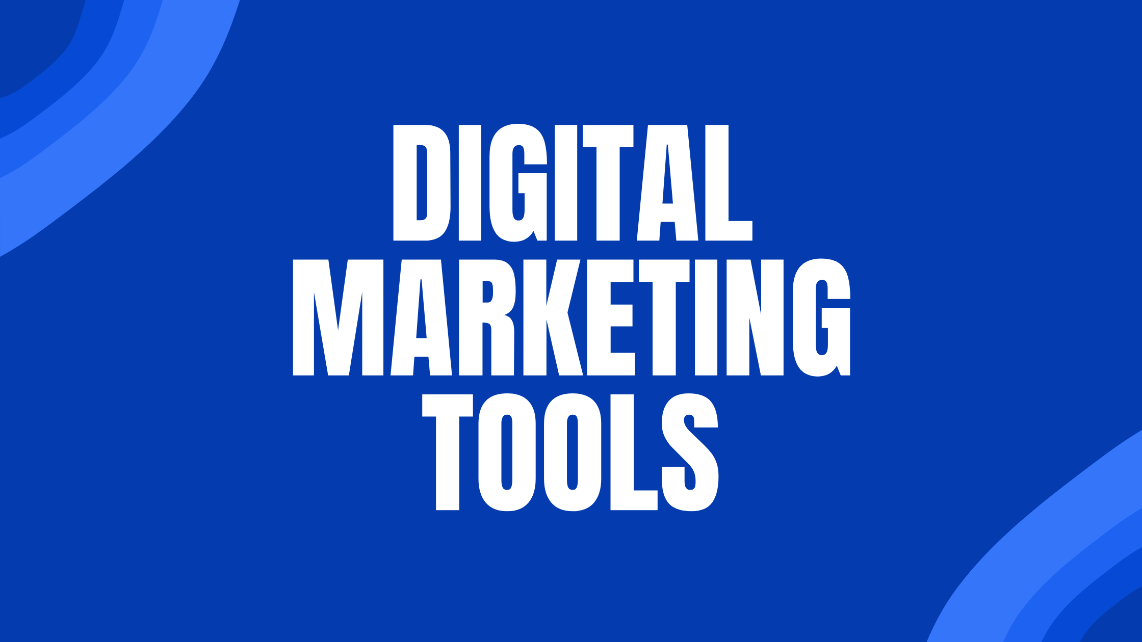 Digital Marketing Tools Banner