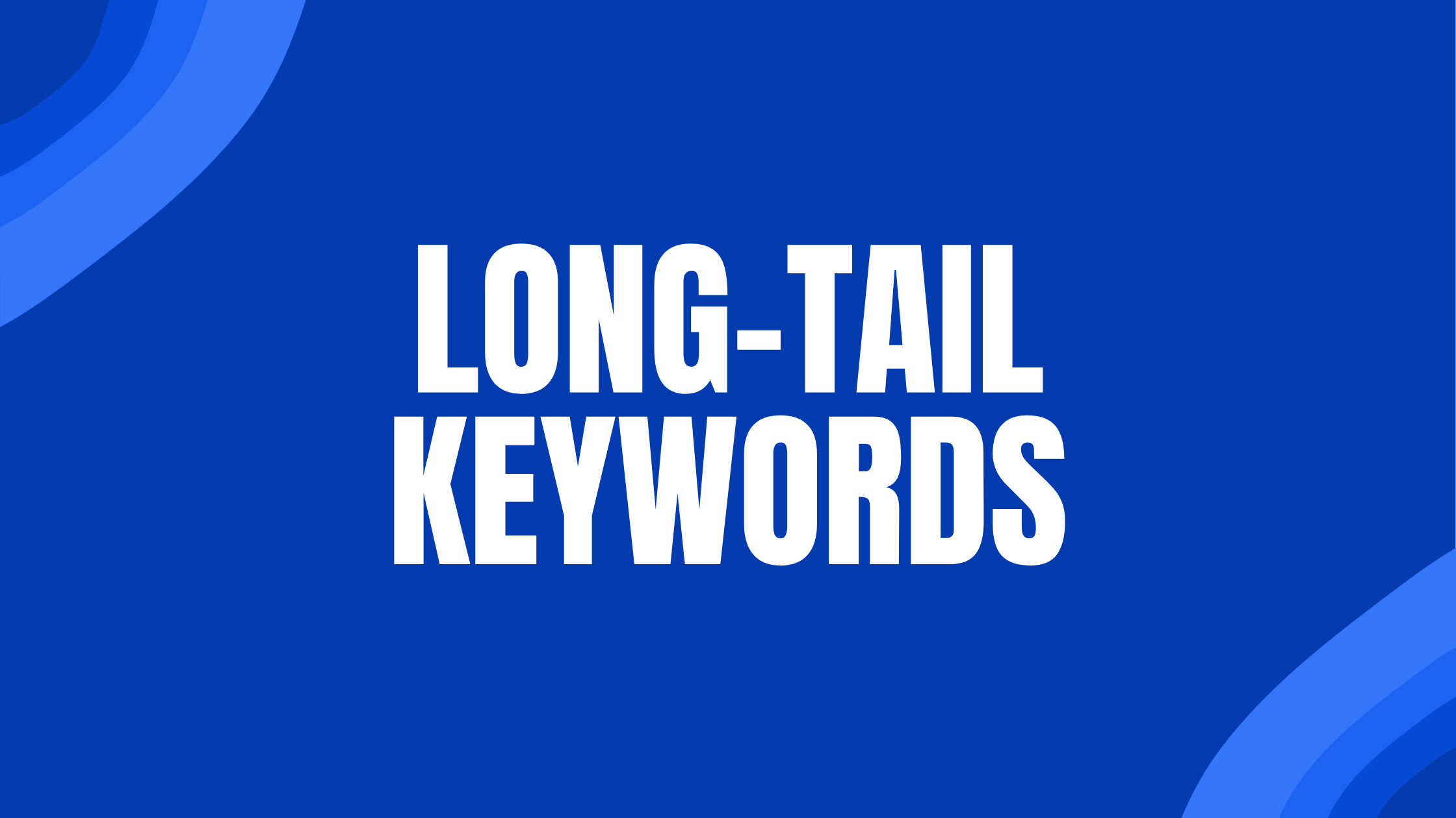 Long-Tail Keywords Banner