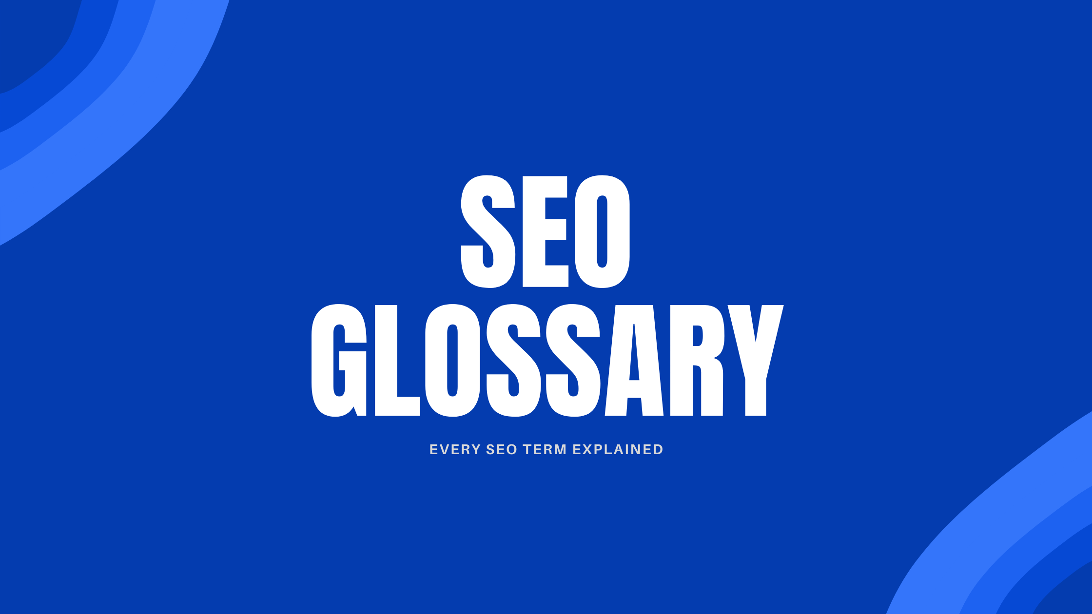 SEO Glossary Banner