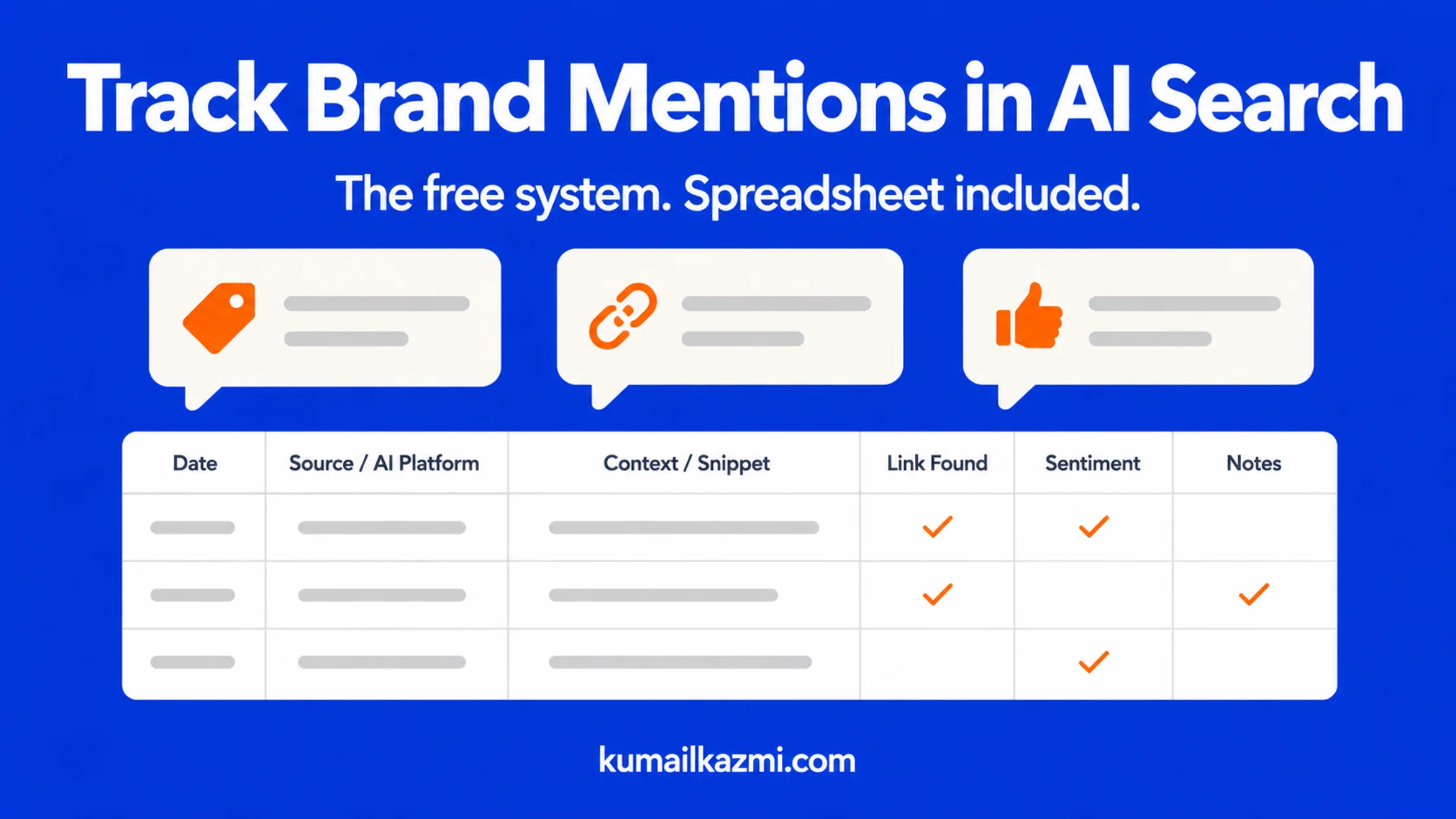 Tracking brand mentions across ChatGPT, Perplexity, and Google AI Overviews with a spreadsheet
